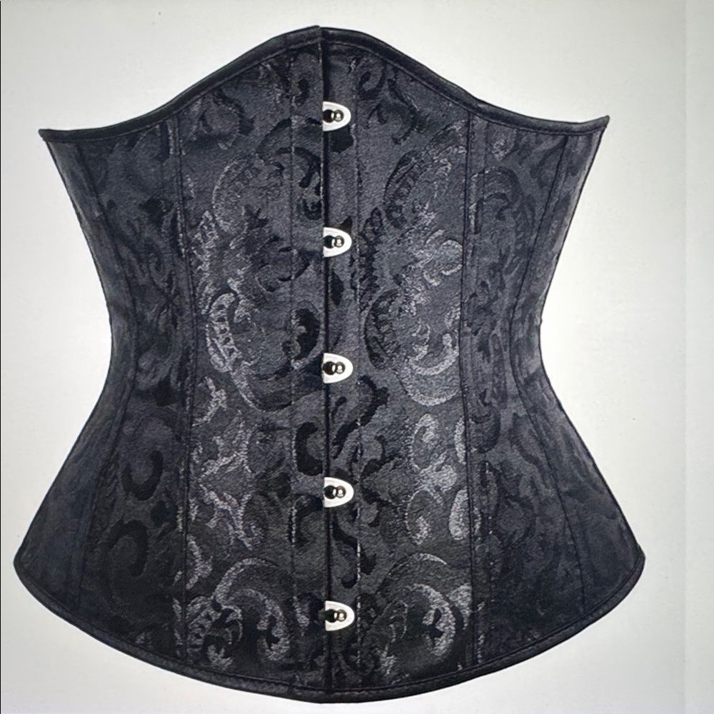 Black Lace-Up Corset